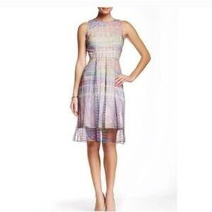 Cynthia Steffe CityScape Women's Sleeveless Fit & Flare Dress‎ Colorful Size 10